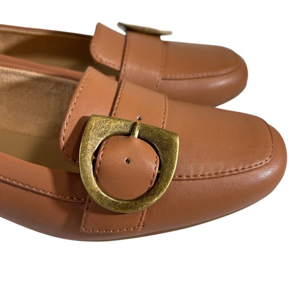 Naturalizer Kayden Moc Loafers Women's US 9M Bronze Buckle Accent Slip On Shoes - Picture 2 of 10